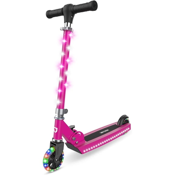 Jetson Jupiter Kick Scooter for Kids, LED Light-up Scooter, Adjustable Handlebar