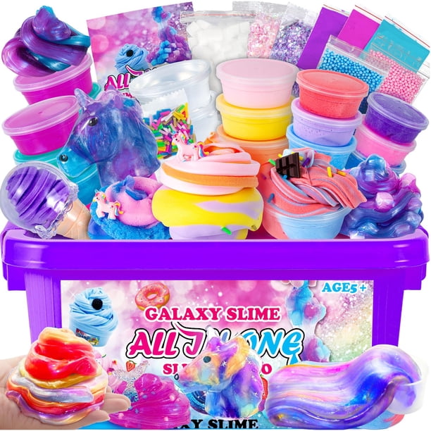 Slime Kit EASYCITY Galaxy todo en uno con juguete para lodos perfumados
