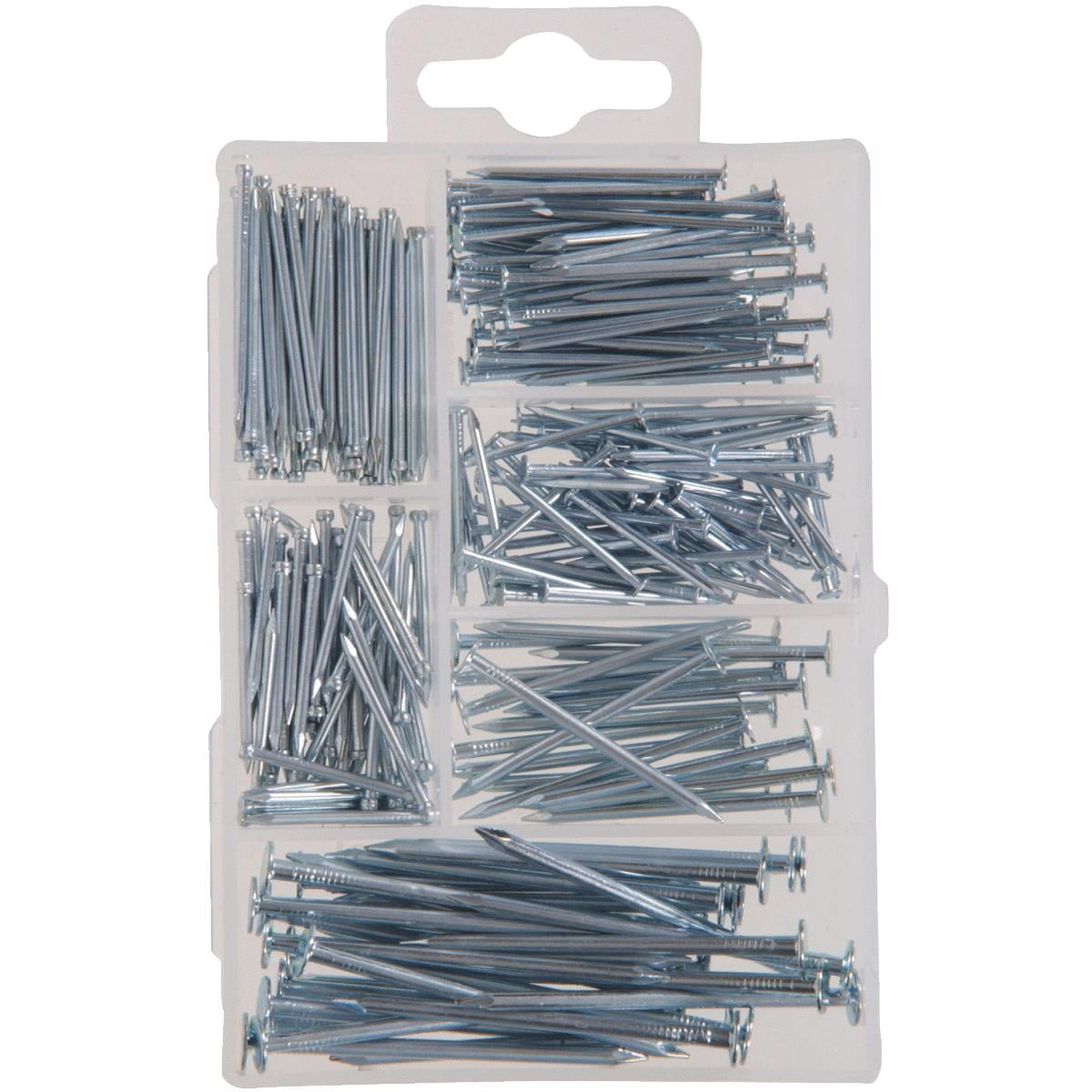 Hardware Nail Assortment Kit Includes Finish Wire Common Brad Home Garden Tools