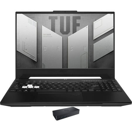 ASUS TUF Dash FX517ZR Gaming Laptop (Intel i7-12650H 10-Core, 15.6in 144Hz Full HD (1920x1080), NVIDIA RTX 3070, 64GB DDR5 4800MHz RAM, Win 11 Pro) with D6000 Dock