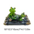 thumbnail image 2 of Resin Frog Floating Ornaments Pool Simulation Animal Decoration Realistic Water Simulated Animals Decorate Pond Frogs, 2 of 9