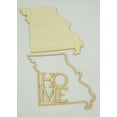 thumbnail image 2 of 1 Pc, Medium 1/4 Inch Thick Iowa State Cutouts w/"Home" Great For Quick & Easy Project Making, 2 of 3