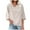 Gray, variant on Sentmoon Womens Tunic Shirts V Neck Short Sleeve Cotton Linen Tops Stylish Casual Basic Plus Size Summer Tops For Women 2025 Up to 40% Off