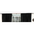 thumbnail image 2 of Black Rod Pocket  Velvet Cafe Curtain / Drape / Panel  - 43W x 24L - Piece, 2 of 2