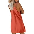 thumbnail image 5 of Tqyyweavej Womens Pajama Sets Oversized Spaghetti Strap Baggy Crewneck Tops and Solid Color Hot Pants Shorts with Pockets S-5XL, 5 of 8