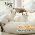thumbnail image 3 of Calming Dog Bed, 24" Plush Active cat Bed, Anti Anxiety Round Donut Dog Bed, Washable and Calm Orthopedic pet Bed, Improve Sleep, Soft cat Litter, Suitable for Small and Medium-Sized Cats and Dogs, 3 of 8