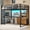 Brown, variant on Afuhokles Full Size Loft Bed with L Desk, 5-Tier Bookshelf, 5 Storage Drawers, Power Outlet, White