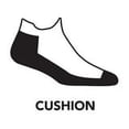 thumbnail image 2 of Darn Tough Women's Run Coolmax No Show Tab Ultra-Lightweight Running Socks with Cushion, Small Size, White, 2 of 5