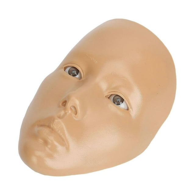 5D Makeup Practice Face Board Kit Reusable 3.4oz Cream 28.1ml Liquid Teaching Practice Makeup Mannequin Tool Set