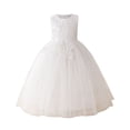 thumbnail image 2 of HAYIMI Child Girls Formal Party Dress Elegant Tutu Gown For Recital Pageant Beach O-Neck Classic Dresses, 2 of 8