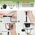 thumbnail image 6 of Citronella Torches Set of 6, 3-Prong Grounded Stake Outdoor Torches, 14.5 oz Garden Torches for Outside, 58 inch Outdoor Decorative Torch, 6 of 7