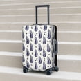 thumbnail image 5 of Uemuo Blue Leaves Printed Washable Luggage Cover - Fashion Suitcase Protector Fits 18-32 Inch Luggage -Medium, 5 of 9