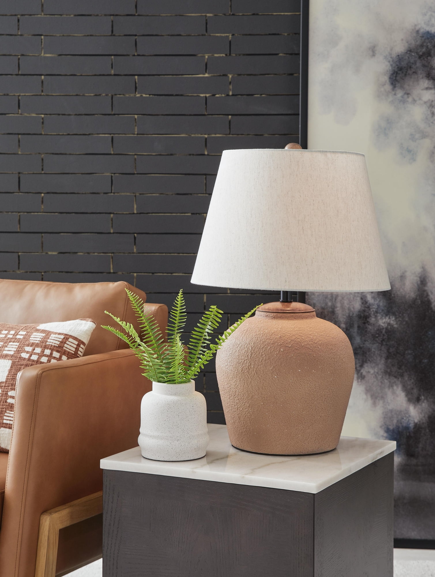 Signature Design by Ashley Scantor Table Lamp, Rust
