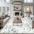 thumbnail image 3 of 5'x8' Area Rugs, Tropical Foliage Indoor Outdoor Area Rug for Living Room Bedroom, Sage Green Botanical Spring Foliage Washable Bathroom Rugs Kitchen Floor Carpet Mats Home Decor Aesthetic, 3 of 8