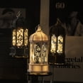 thumbnail image 5 of Eid Mubarak LED Lanterns Retro Hexagonal Glass Lights Decorations for Home Ramadan Muslim Islamic Festival Party, 5 of 5