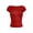 Red, variant on Women Sexy Backless Short Sleeve Top Slim Fit Crewneck T-Shirt Summer Casual Crop Tee (Red,M)