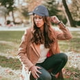 thumbnail image 4 of EeaseMX Gorra de béisbol de malla de secado rápido con visera, color liso, ajustable, transpirable y refrescante, para viajes al aire libre en otoño (gris), 4 of 8