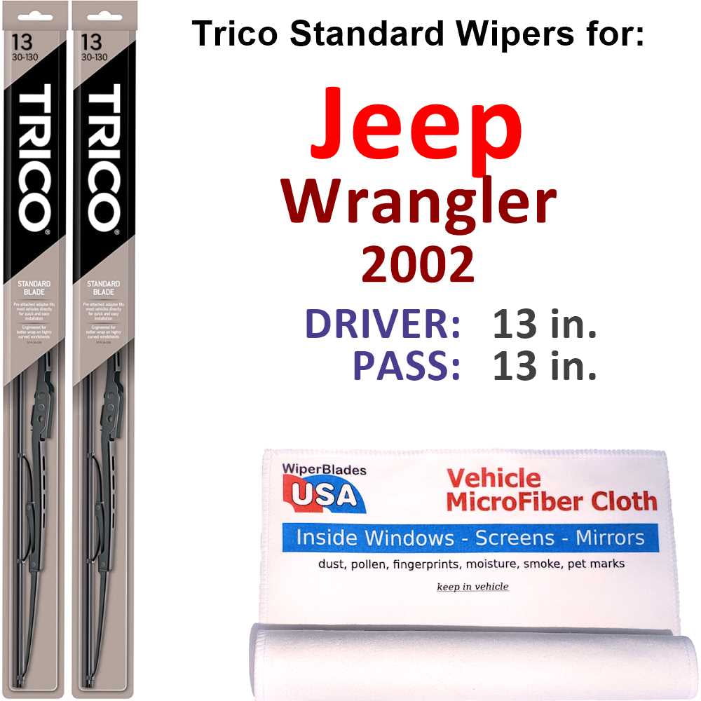 2002 Jeep Wrangler Wiper Blades (Set of 2) 