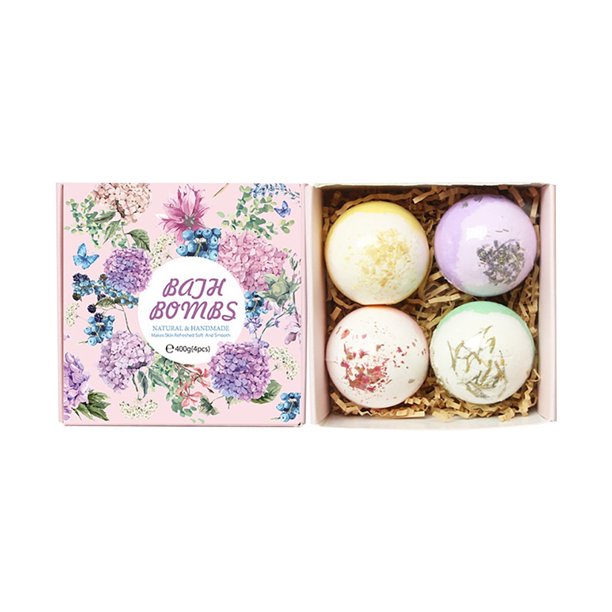 Products For The Bathroom Bath Of Balls Box Four Dried Gift Bath Bubble