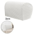 thumbnail image 6 of 2 Sets of Sofa Armrest Covers, Armrest Pads for Sofa Arm Couch . Adjustable White, 6 of 9