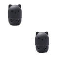 thumbnail image 2 of Transemion Modern And Functional Cat Shaped Sponge Holder With Silicone Storage Box black 2Set, 2 of 6