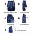 thumbnail image 3 of Advancent Mochila de viaje al aire libre impermeable plegable Fitness 20L capacidad bolsa de transporte contenedor de poliéster accesorios de Ciclismo Negro, 3 of 6