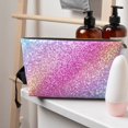 thumbnail image 5 of Makeup Bag - Fun Rainbow Pink Cosmetic Bag Portable Travel Toiletry Bag for Women Small Make Up Organizer Bag Zipper Pouch Travel Essentials, 5 of 8
