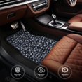 thumbnail image 6 of Zufioo Gothic Skull Print Car Floor Mats Four-piece Set, Car Interior Accessories - Corrosion-resistant, Non-Slip, Suitable for Cars, Trucks, Vans, 6 of 7