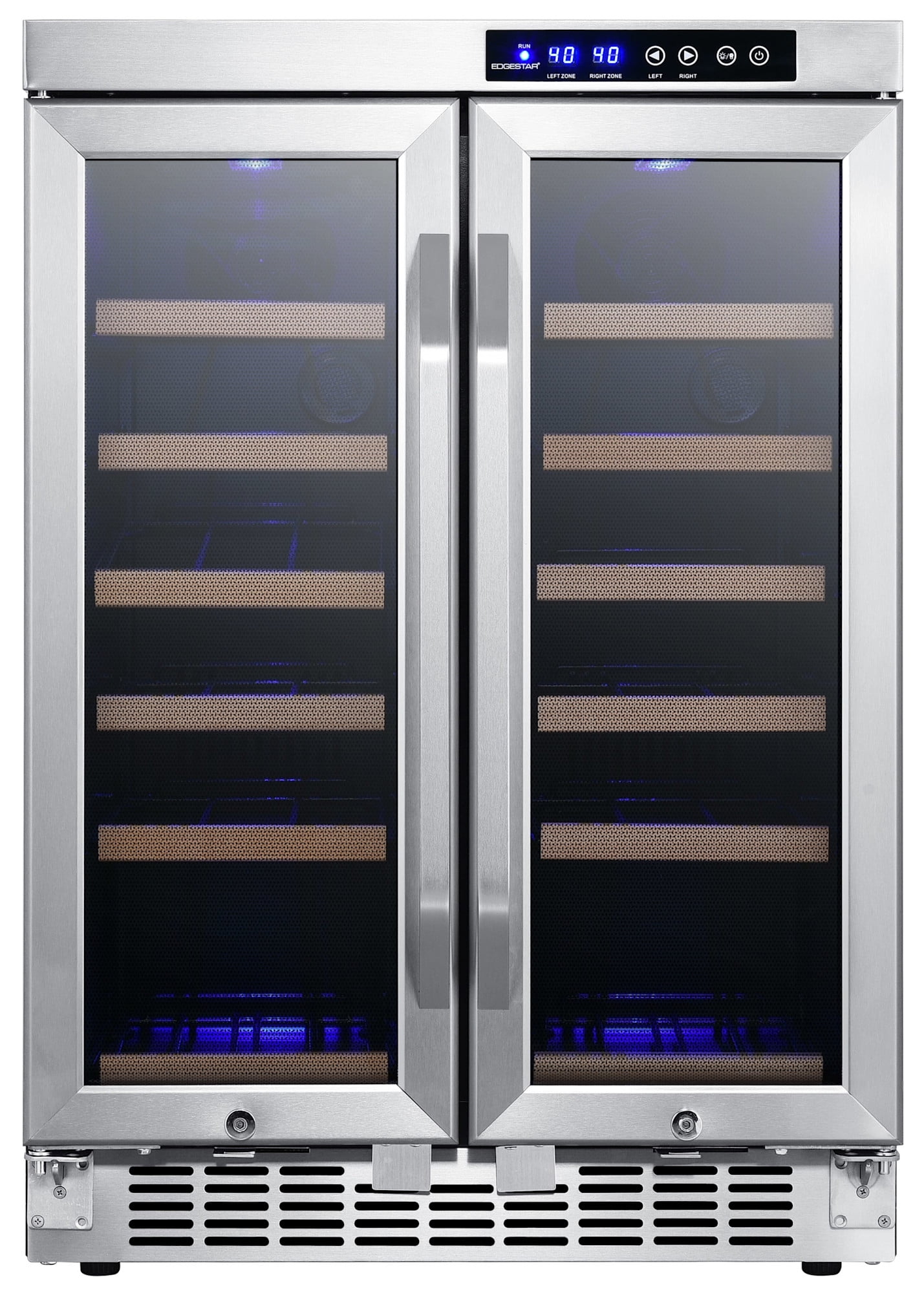 Edgestar Cwr362fd 24" Wide 36 Bottle Built-In Wine Cooler - Stainless Steel