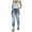 Dark Blue, variant on PMUYBHF Techwear Pants Women Fashion High Waisted Distressed Rainbow Print Casual Straight Jeans Camo Cargo Pants for Women Xs Womens Black Pants Casual High Waist