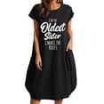 thumbnail image 2 of Lilgiuy Summer Sales Women's Dress Fashion Women Casual Round Neck Print Plus Size Pocket Dress, 2 of 4