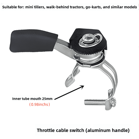5Pcs，170F Gas Engine Throttle Control Lever & Cable Kit Universal for Tiller Walk-Behind Tractor Go-Kart