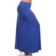 thumbnail image 2 of Women's Plus Size Flowy Solid Maxi Skirt for Everyday Wear, 2 of 4