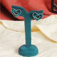 thumbnail image 4 of Organizadores de joyería de tela con soporte for presentación de joyería de tela adecuados for pendientes y anillos, 4 of 6