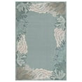 thumbnail image 1 of Trans-Ocean Imports RVI45763894 39 x 59 in. Liora Manne Riviera Récif Frontière Tapis Intérieur & Extérieur - Aqua, 1 of 1
