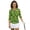 Shamrock Print Fabric, variant on HUIACONG Shamrock Print Fabric Womens 3/4 Sleeve Golf Shirts, Quarter Zip Athletic Polo Shirts Zip Up Collar Soft Tennis Tops for Workout Exercise Sports