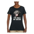 thumbnail image 2 of Wild Bobby, Pitbull to all Haters Funny, Animal Lover, Women Graphic Tee, Black, Small, 2 of 4