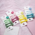 thumbnail image 4 of 5Pcs/Set Femmes Fleur Croix Givré Côté Cheveux Clip Épingle Barrette Bobby Pin, 4 of 8