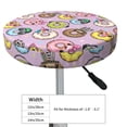 thumbnail image 4 of Fotbe Cute Donuts Stool Covers Round,Waterproof Round Bar Stool Covers Bar Chair Covers Washable Stool Cushion Slipcover for 12-14 Inch Chair-14 inch, 4 of 7