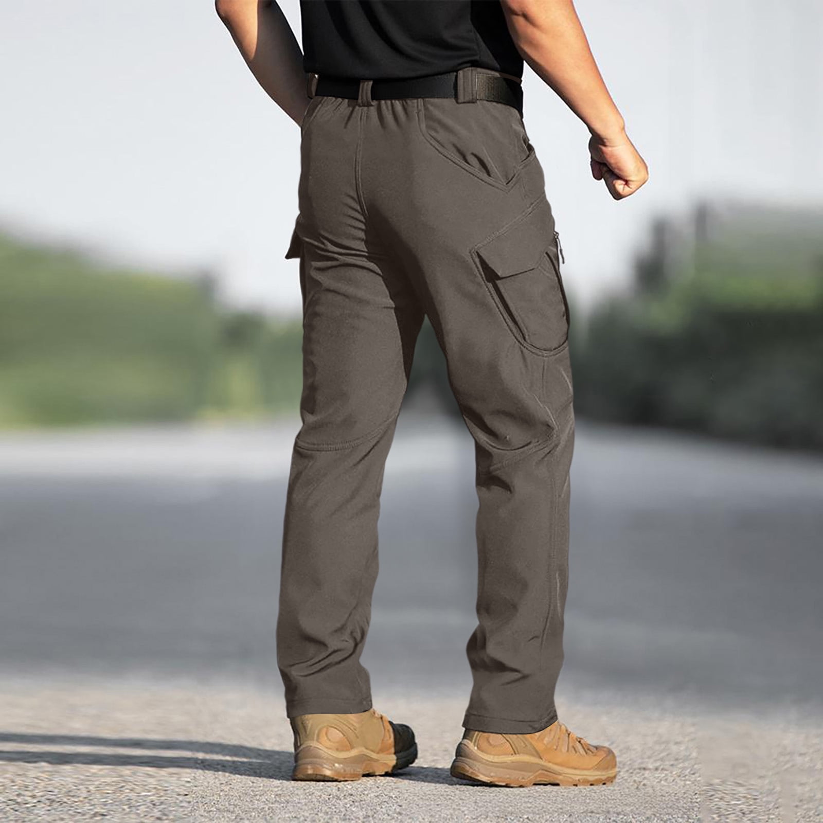Cargo Pants for Men - Waterproof Winter Warm Fleece Lined Tactical