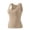 Khaki Shirt fot Women, variant on AINIYS Women's Neck Sleeveless Shaping Tank Tops Slimming Supportive Layering Daily Loungewear Blouse Beige L