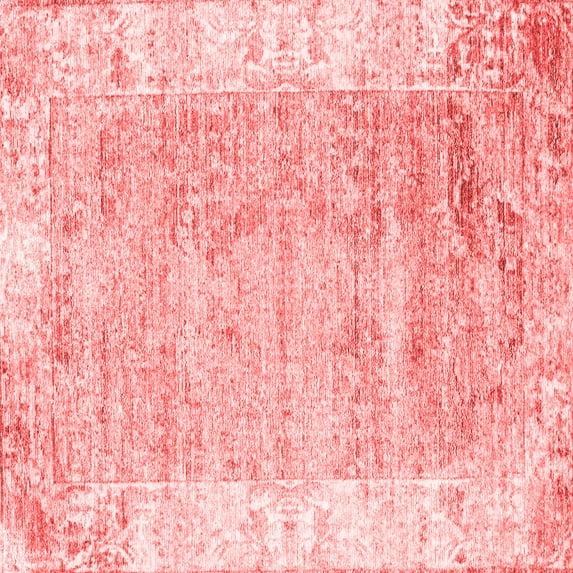 Ahgly Company Indoor Square Persian Red Traditional Area Rugs, 5' Square