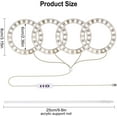 thumbnail image 4 of Led Grow Light Full Spectrum - Small Plant Grow Lights Indoor Ring Flower Fill Light Adjustable Angel Ring Plant Growth Lamp Automatic Timer for Small Plant Lights, 4 of 8