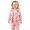 Pink, variant on Shadoumai Toddler Girl Fall Outfits Floral Print Vest Hoodie Sweatshirt Long Pants Three Piece Baby Autumn Winter Set Uniform Outfits
