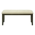 thumbnail image 4 of Monarch Specialties Bench, 44" Rectangular, Dining Room, Entryway, Kitchen, Hallway, Upholstered, Wood, Cream Fabric, Grey Solid Wood, Transitional, 4 of 9