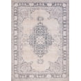 thumbnail image 2 of Well Woven Machine Washable Nile Tarifa Vintage Bohemian Medallion Floral Border Beige 5' x 7' Area Rug, 2 of 8