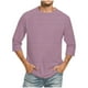 thumbnail image 1 of Camisas de Manga Larga para Hombres Imprimir Casual Cuello Redondo Blusa de Manga Corta, Camisas de Lino para Hombres, 1 of 4