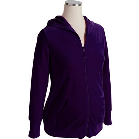 Athletic Works - Maternity Velour Zip Hoodie