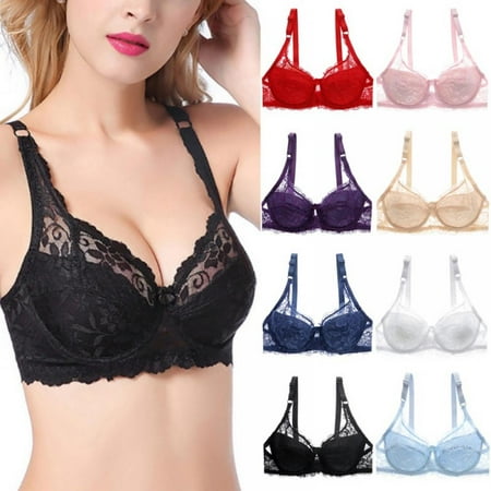 

Feiona Lace Bralette Bra Women Underwear Push Up Bra Untra-thin Comfortable Breathable Brassiere Plus Size Women Lingerie