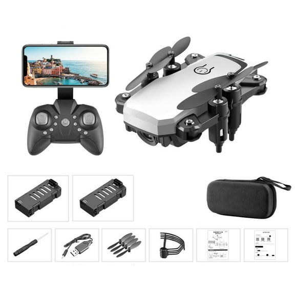 FPV RC Drone with 1080P HD Camera Live Video 120°Wide-Angle WiFi Quadcopter with Gravity Sensor, Voice & Gesture Control, Altitude Hold, Headless Mode, 3D Flip RTF 2 Batteries